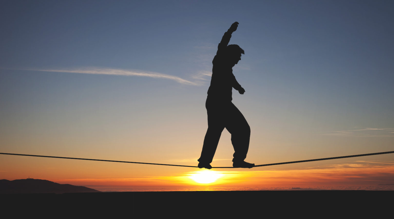 If you want to take a step forward, you have to lose your balance for a moment.